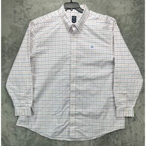 Brooks Brothers Mens Shirt 4XLT Multicolor Check Cotton Non Iron L/S Button Up